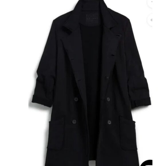 NEW Frank & Eileen Belfast Trench Coat Black Triple Fleece | Size M - Picture 6 of 13